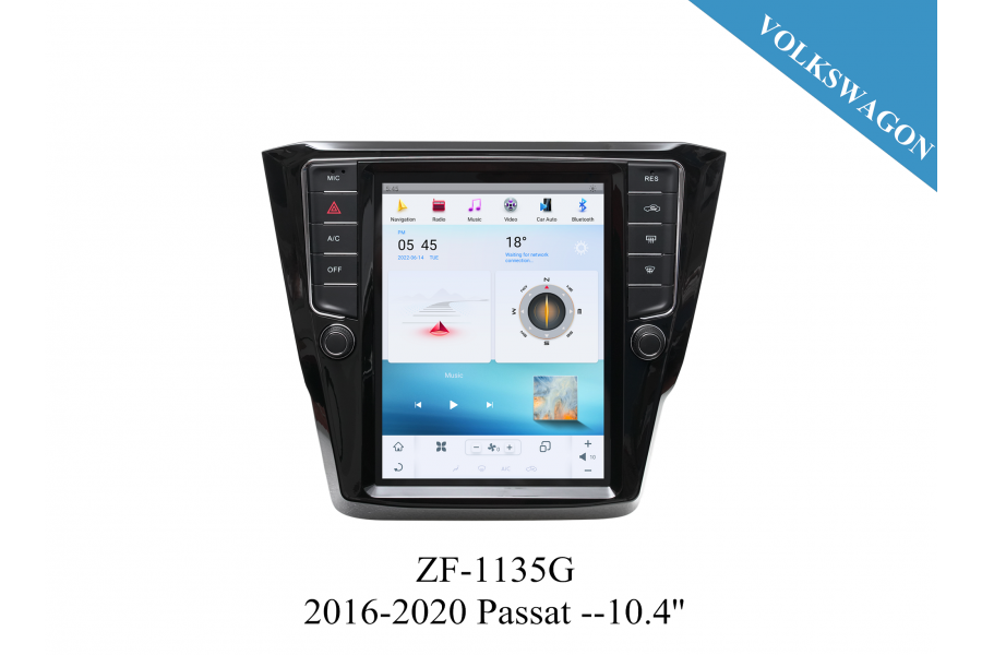 VW 2016-2020 Passat 10.4'' inch Tesla Style Apple CarPlay Android Radio Upgrade